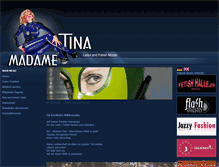 Tablet Screenshot of madame-tina.com